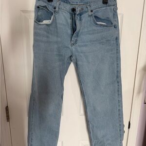 Wrangler Light Blue Straight-Leg Men’s Jeans